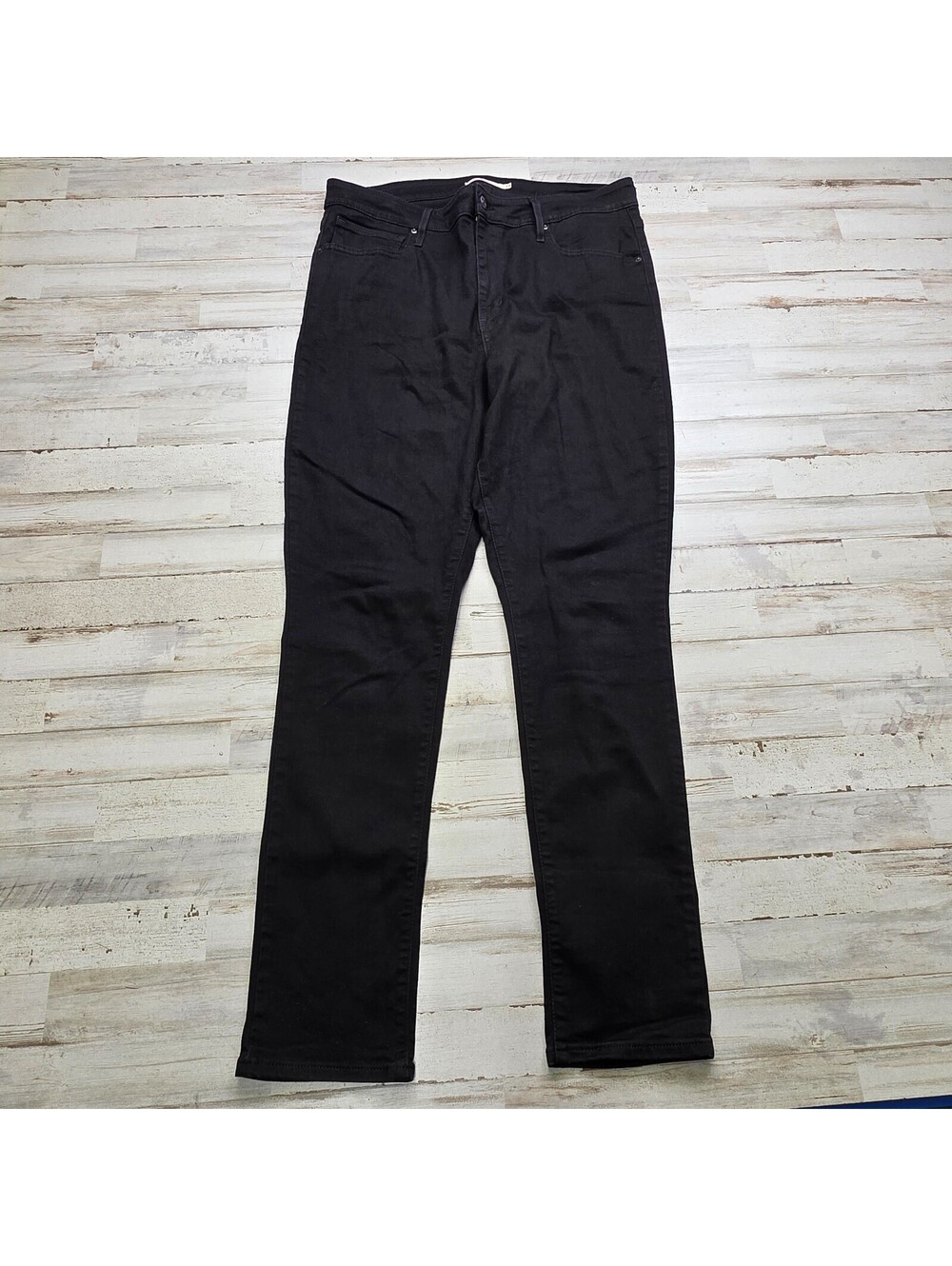 Women's Levi's 721 High Rise Skinny Black Denim Jeans - 33x30